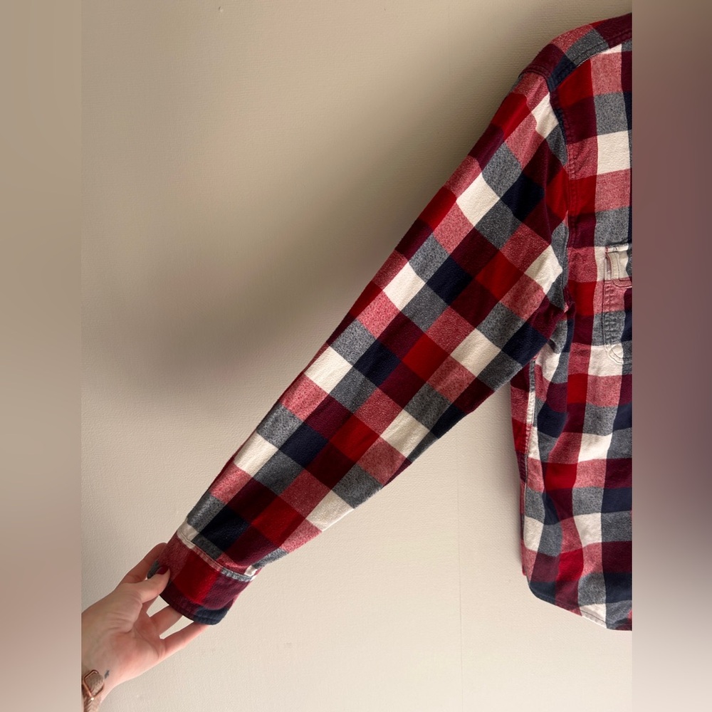 Y2K ABERCROMBIE & FITCH Buffalo Plaid Button Down Flannel Shirt Indie | Men’s XL - Picture 7 of 16